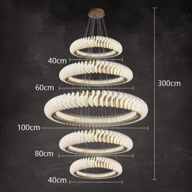 DecorBites™ Crystal Chandelier: Elegant Living & Dining Room Pendant Lighting