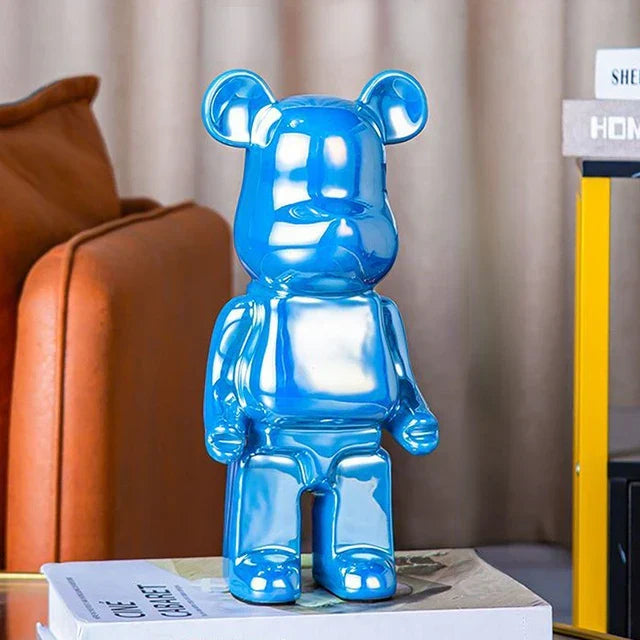DecorBites™ Bear TV Cabinet Sculpture Decor Piggy Bank, Home Decoration Art Statue