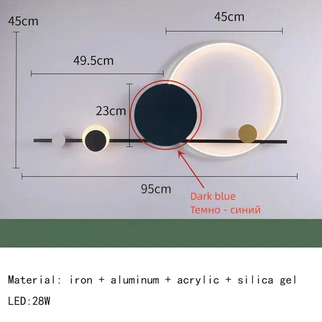 DecorBites™ Art Deco LED Wall Lights: Hotel Dining Room Sconce Stairs Aisle Corridor Lamp