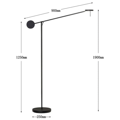 DecorBites™ Black Telescopic Wall Lamp with Adjustable Arm for Living Room and Bedroom