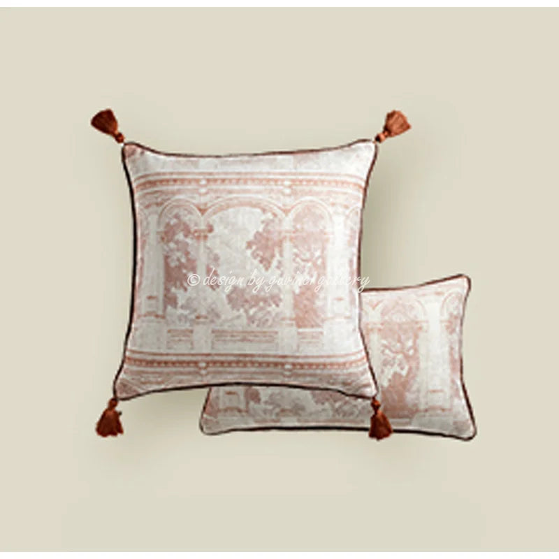 DecorBites™ Angel Eyes Lumbar Pillow Cover - Greek Art Inspired Luxury Home Decor