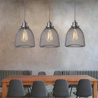 DecorBites™ Black Metal Cage Pendant Light Chandelier for Modern Home Decor