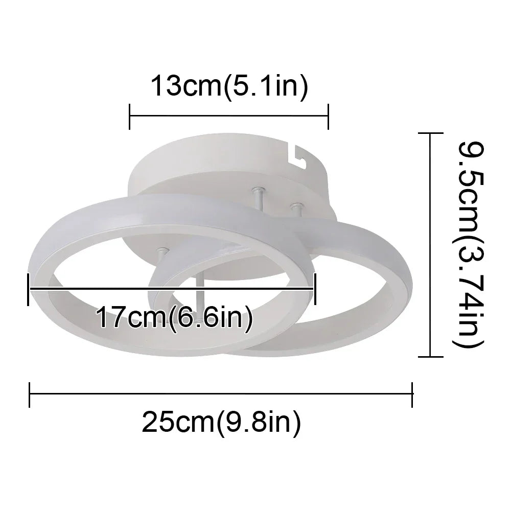 DecorBites™ Acrylic LED Ceiling Light: Modern Home Decor Lighting for Bedroom, Aisle, Balcony, Corridor