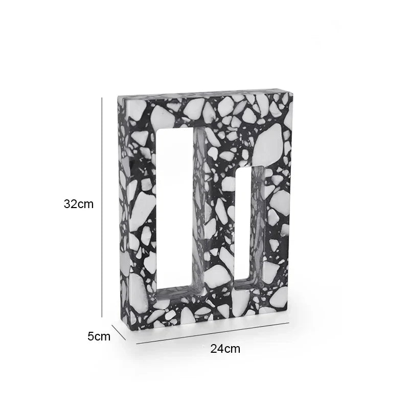 DecorBites™ Archway Terrazzo Sculpture for Home Decor