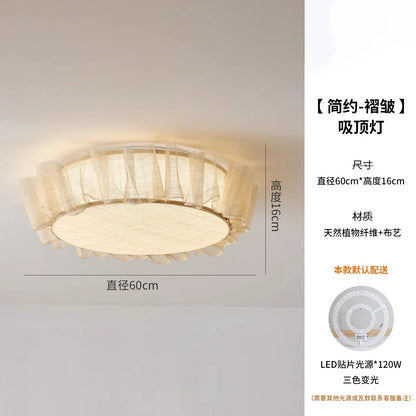 DecorBites™ Cream Wind LED Ceiling Light- Modern French Design for Home Decor