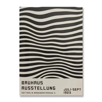 DecorBites™ Modern Black & White Bauhaus Canvas Print