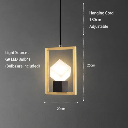 DecorBites™ Crystal LED Ceiling Chandelier: Modern Trendy Bedroom Pendant Light