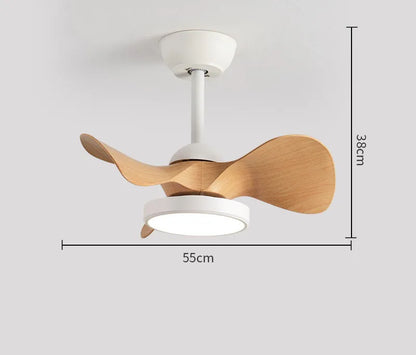 DecorBites™ 22" Children Room LED Ceiling Fan Light Remote Control Small Fan Lamp