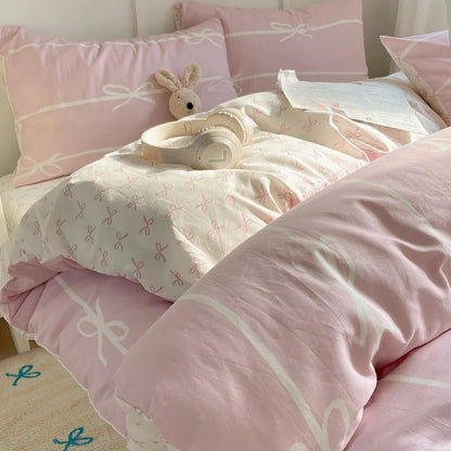 DecorBites™ Cotton Cartoon Printed Bedding Set for All Seasons