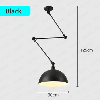DecorBites™ Adjustable Long Arm Pendant Light for Living Room Bedroom Dining Room