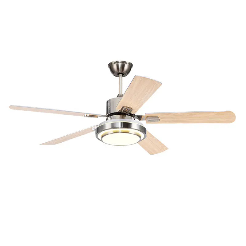 DecorBites™ 52" Stainless Steel Blade Ceiling Fan with LED Light and Remote Control