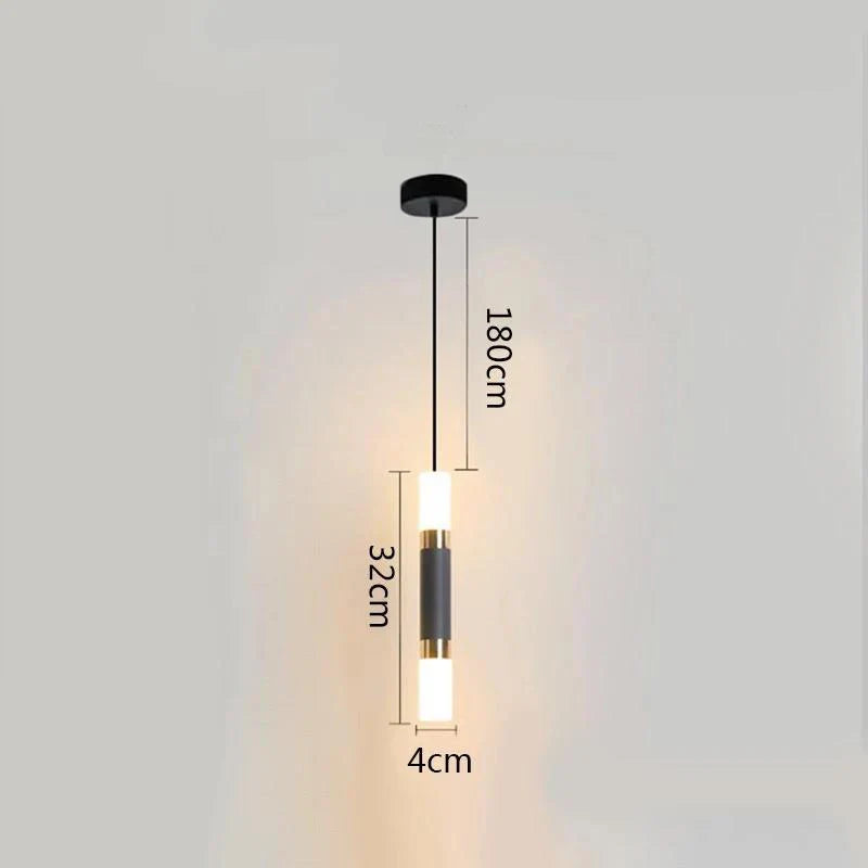 DecorBites™ Black Ring Pendant Lamp Dimmable LED Ceiling Hanging Light