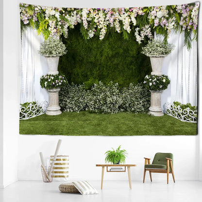 DecorBites™ Garden Landscape Tapestry Wall Hanging Natural Boho Home Decor Scenery Art