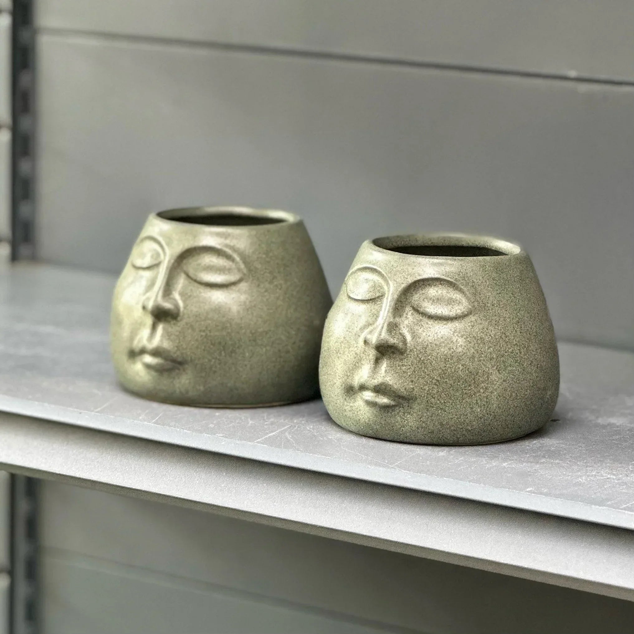 DecorBites™ Abstract Face Ceramic Flowerpot Vase Ashtray Plant Home Decor Accessories