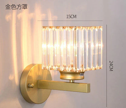 DecorBites™ Crystal LED Wall Lamp for Home Decor - Modern Sconce Light Fixture for Living Room & Bedroom