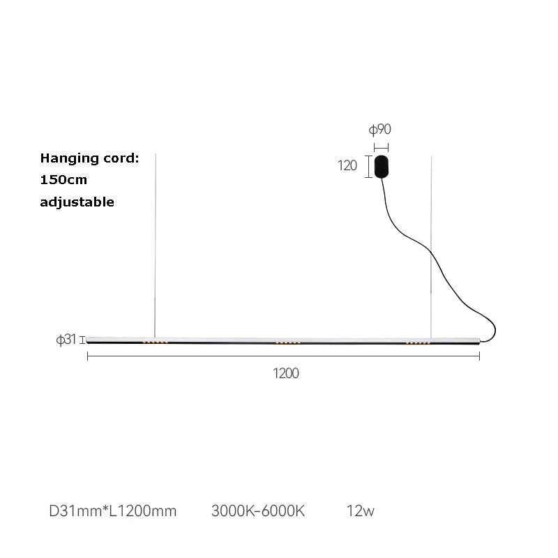 DecorBites™ LED Square Sensor Chandelier for Living Room Lighting