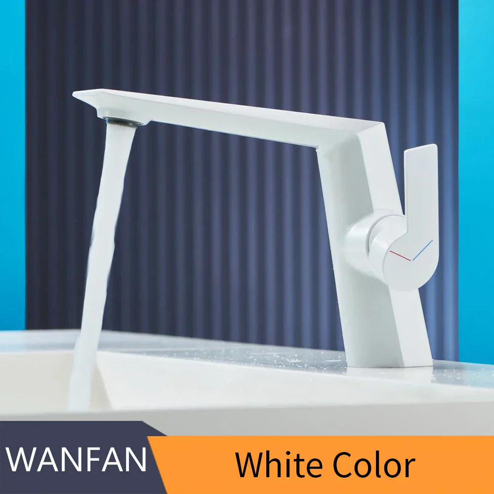 DecorBites™ Black Basin Faucet Single Handle Bathroom Sink Mixer Tap