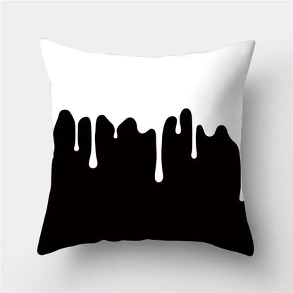 DecorBites™ Geometric Stripes Pillowcase 45x45cm Polyester Cushion Cover for Living Room
