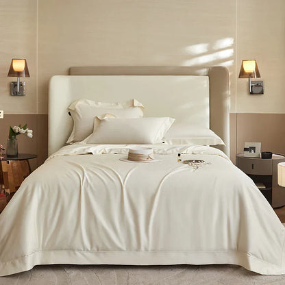 DecorBites™ 1400TC Pima Cotton Cozy Bedding Set: Soft, Breathable, Queen King Size Duvet Cover, Sheet, Pillowcases