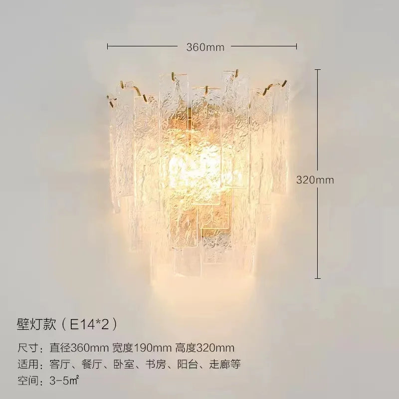 DecorBites™ Crystal Chandelier: Postmodern LED Pendant Light for Home Decor