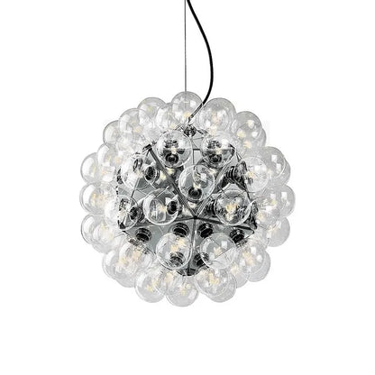 DecorBites™ Glass Dandelion LED Chandelier in Black Gold For Modern Spaces