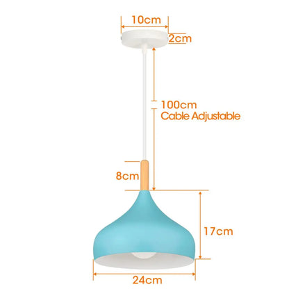 DecorBites™ Blue Nordic Pendant Lights E27 Modern Hanging Lamps for Living Dining Kitchen