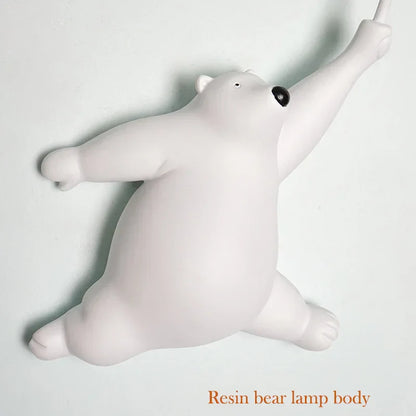 DecorBites™ Bear Night Light: Nordic Cartoon Moon Lamp for Kids Room Decor