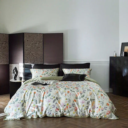 ™ Luxe 100s Egyptian Cotton Bedding Set: Sheet, Blanket, Cover, Pillowcase