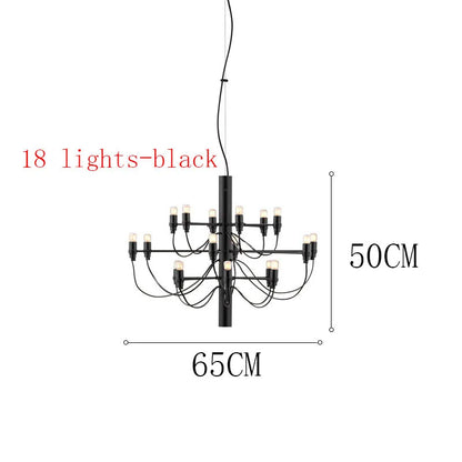 ™ LED Candle Chandelier: Elegant Italian Design Pendant Light for Home Decor
