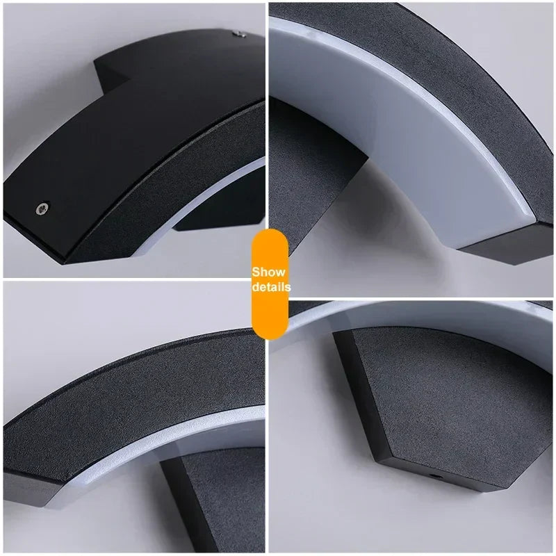 DecorBites™ LED Waterproof Outdoor Wall Lights Sensor Lamp for Porch Garden Balcony