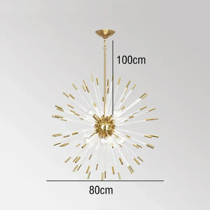 DecorBites™ Crystal Dandelion LED Chandelier for Luxury Indoor Decor