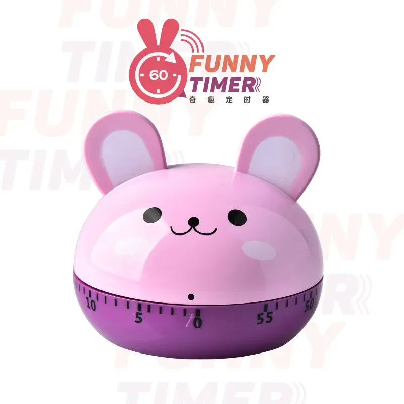 DecorBites™ Animal Vegetable Shape Digital Kitchen Timer - 60 Minute Countdown