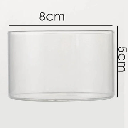 DecorBites™ Glass Afternoon Tea Dessert Bowl for One Person
