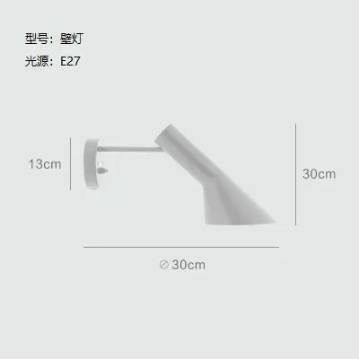 DecorBites™ Arne Jacobsen Corner Floor Lamp Black White LED Modern Living Room Decor