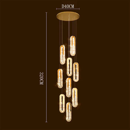 DecorBites™ Crystal Chandelier Dining Room Pendant Lights Ceiling Lamps Luxe Indoor Lighting
