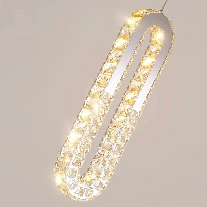 DecorBites™ Crystal Chandelier Dining Room Pendant Lights Ceiling Lamps Luxe Indoor Lighting