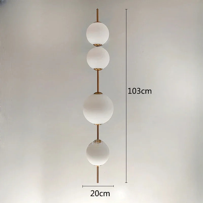 DecorBites™ Glass Ball LED Pendant Light for Modern Restaurant, Cafe, Bedroom & Kitchen
