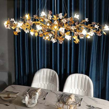 DecorBites™ Copper Branch Pendant Chandelier for Luxury Living Room & Restaurant