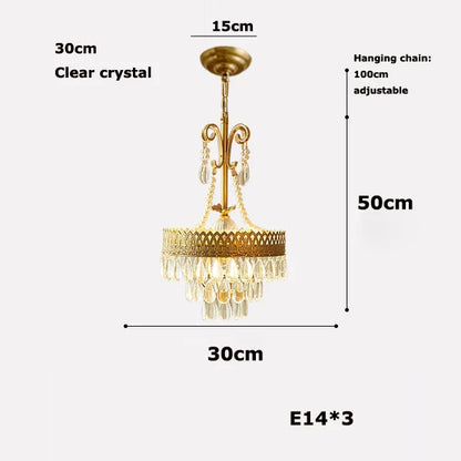 DecorBites™ Crystal Water Drop LED Ceiling Chandelier for Foyer and Entry Way