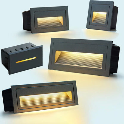 DecorBites™ LED Embedded Wall Light for Outdoor Step&Stair, IP65 Waterproof Recessed Wall Lamp