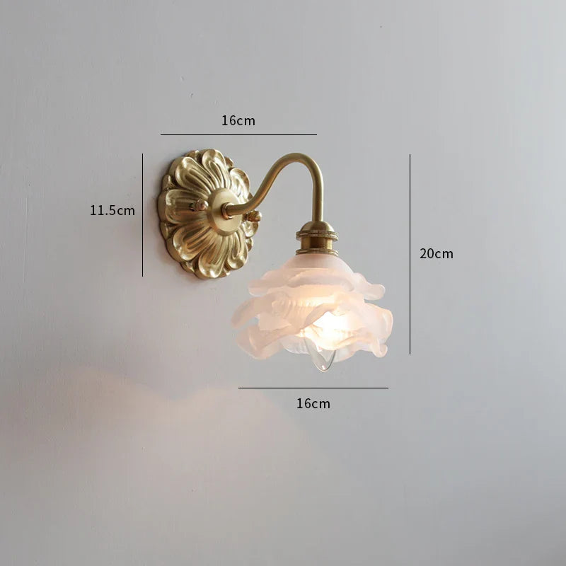DecorBites™ Ceramic LED Wall Lights: Modern Japan Style Copper Base Sconce for Home Decor