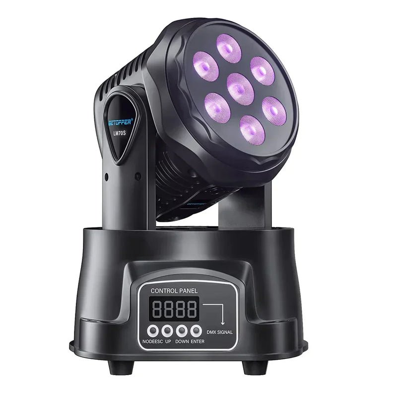 DecorBites™ Big Dipper 7*8W RGBW Mini Moving Light - Stage Lighting for Bars Performance