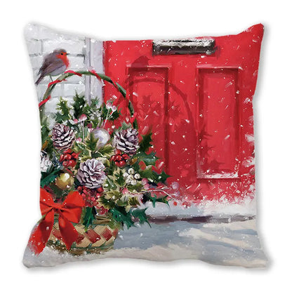 DecorBites™ Christmas Short Plush Pillowcase 45x45cm Home Decor