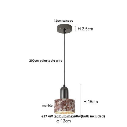 DecorBites™ LED Pendant Lamp Adjustable Wire Globe Hanging Light Fixtures
