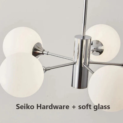 DecorBites™ Glass Ball LED Ceiling Chandelier for Home Decor & Lighting