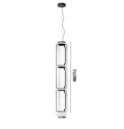 DecorBites™ Heavy Glass Modern Chandelier Pendant Lamps for Living Room, Dining Room, and Store