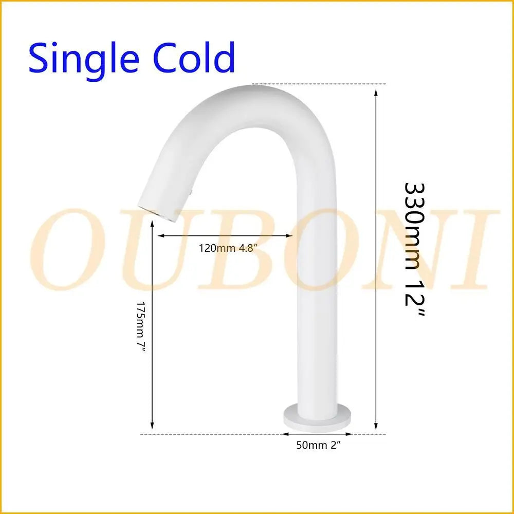 DecorBites™ Automatic Sensor Bathroom Faucet, Solid Brass, Water Saving, Touch-Free Electric Tap