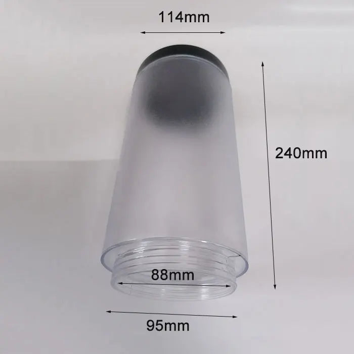 DecorBites™ Black Silver Landscape Bollard Path Light for Garden Decoration