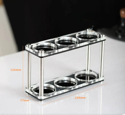 DecorBites™ Acrylic Coffee Bar Utensil Rack & Powder Press Set