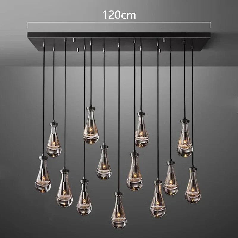 DecorBites™ LED Pendant Light Chandeliers for Living Room Staircase Indoor Lighting